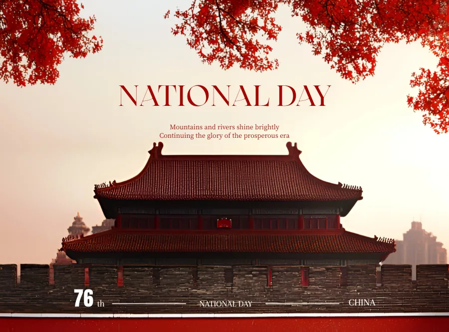 ​Cumpleaños 76° de la República Popular China: Fiesta Nacional, Sueños Forjados en Acero